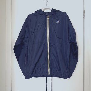 Vintage K-Way packable rain jacket/windbreaker w/full-zip. Men's Medium.